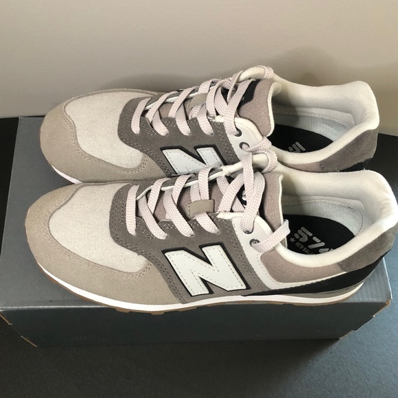 new balance 574 castlerock with white